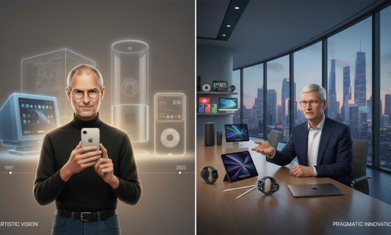 Filosofi Desain iOS: Perbedaan Pendekatan Steve Jobs dan Tim Cook.
