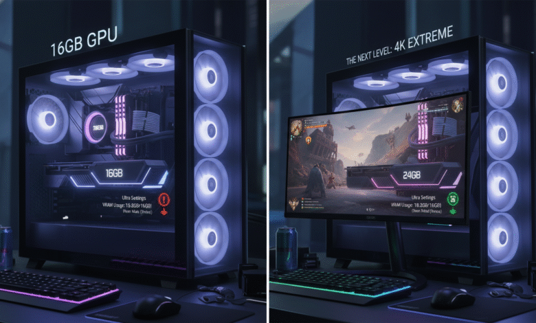GPU 16GB vs 24GB gaming