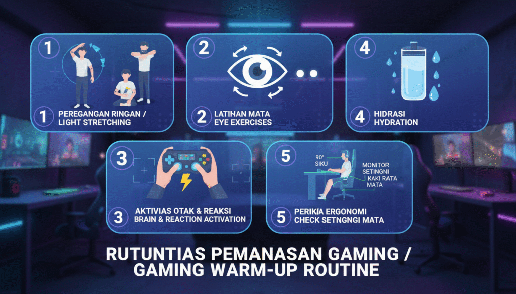Rahasia Warm-up Atlet Dipakai Pro Player Sebelum Scrim, Tangan Nggak Cepat Capek dan Fokus Terjaga