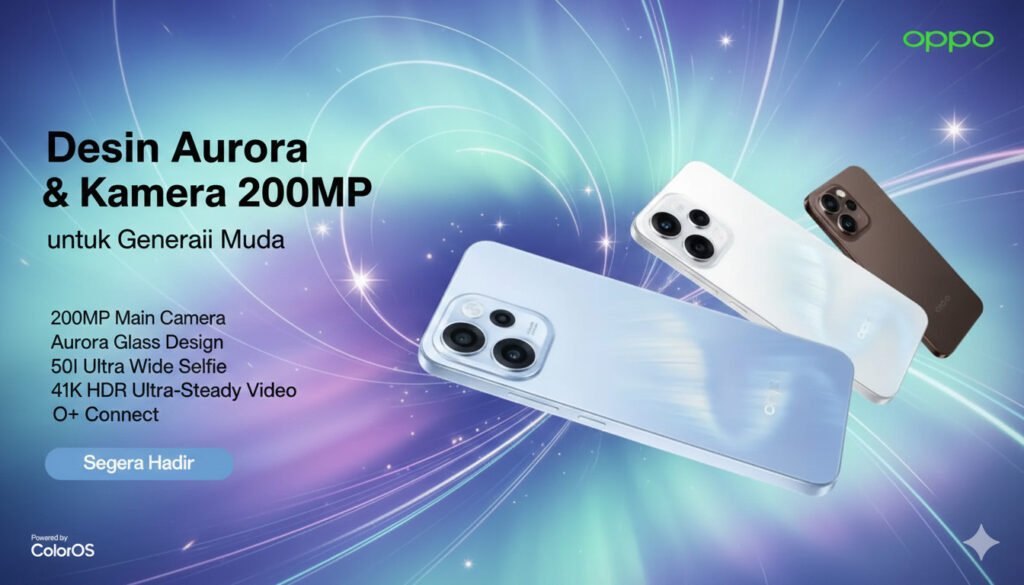 Review Oppo Reno 15: Desain Aurora & Kamera 200MP untuk Generasi Muda