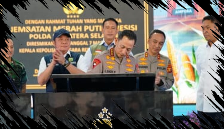 Kapolri Resmikan 57 Jembatan Merah Putih di Sumsel Sesuai Arahan Presiden