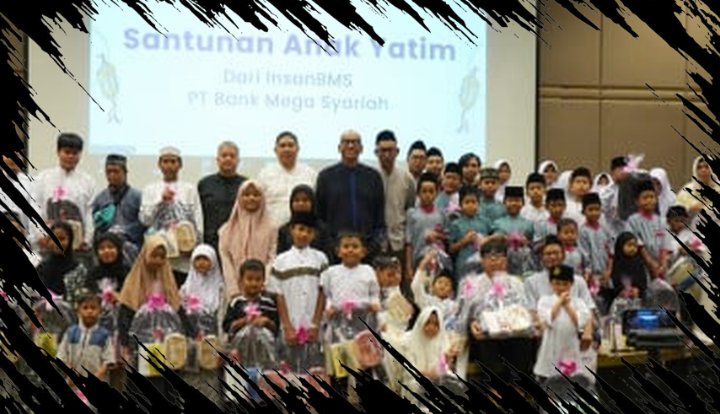 Bank Mega Syariah Distribusikan Ribuan Paket Sembako dan Santunan untuk Anak Yatim