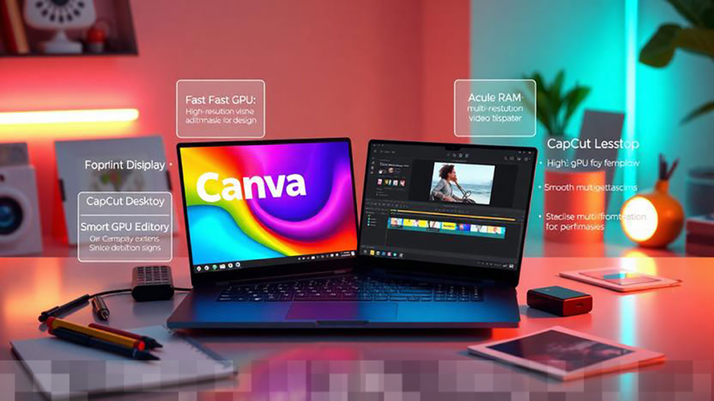 Rekomendasi Laptop untuk Desain Canva dan Editing CapCut Desktop Tanpa Foto