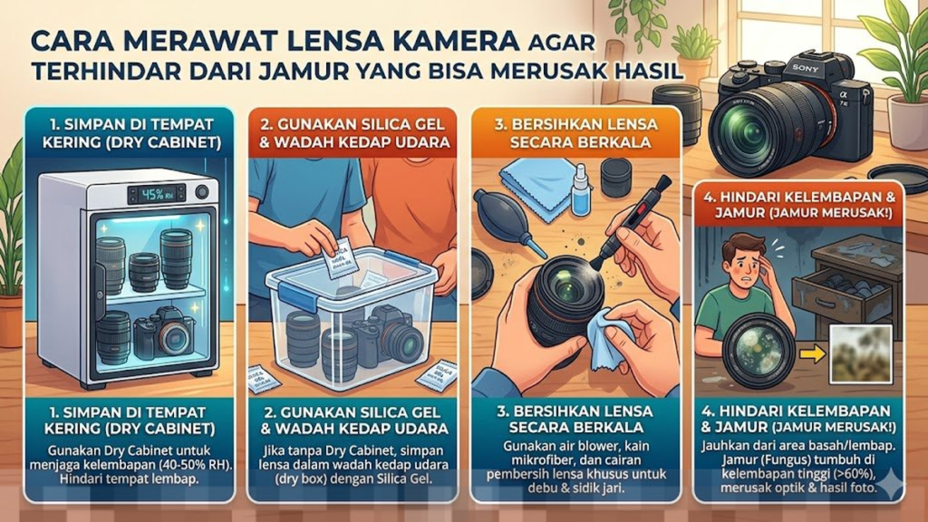 Merawat Lensa Kamera untuk Mencegah Jamur yang Dapat Merusak Hasil Foto