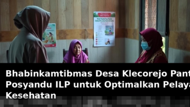 Bhabinkamtibmas Desa Klecorejo Awasi Posyandu ILP untuk Meningkatkan Pelayanan Kesehatan