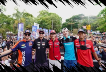 Ribuan Warga Mataram Meriahkan Kedatangan Marc Marquez dan Pembalap Jelang MotoGP Mandalika